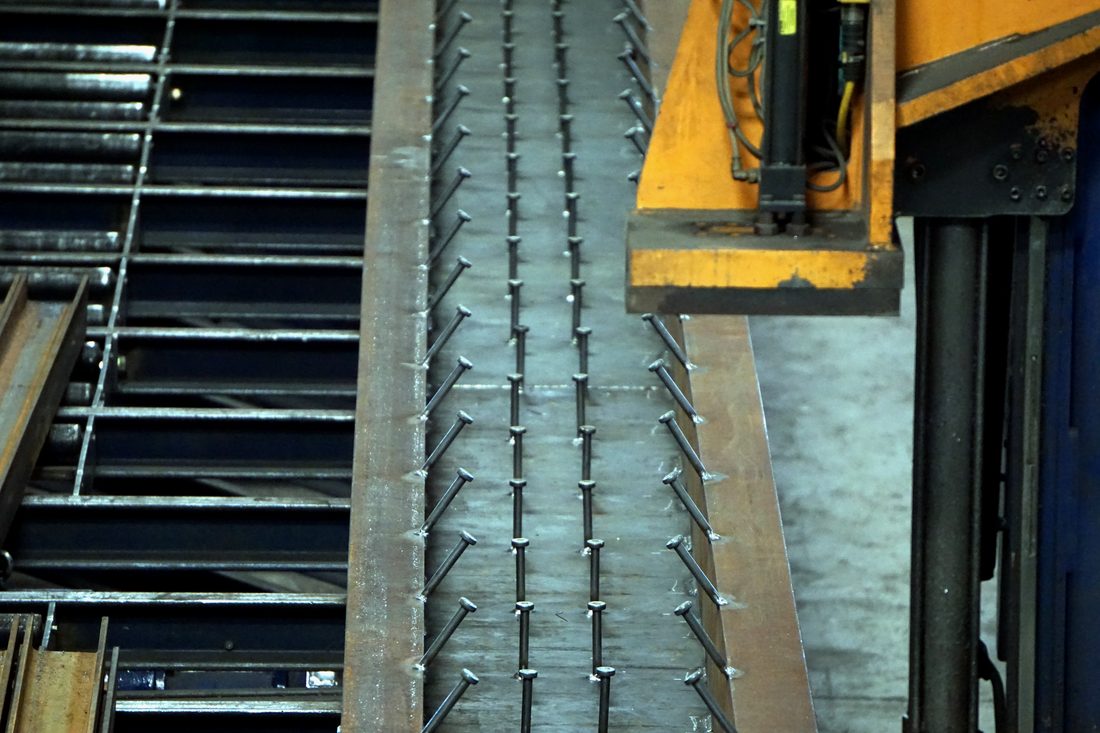 Stud-welded structural beam